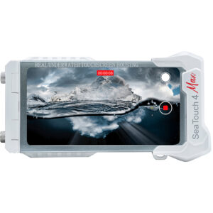 SeaTouch 4 Max-Underwater Smarphone Housing-White TRASERA